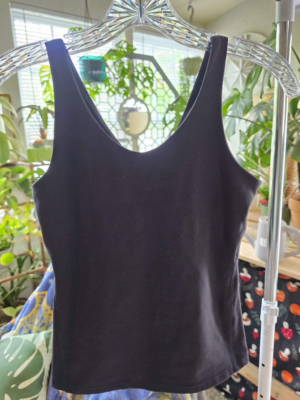 all in motion Black Scoop Neck Tank Top